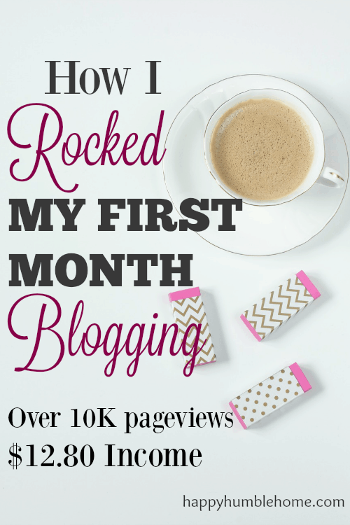 How I Rocked My First Month Blogging -- These ideas were super helpful to me!! My blog is off to a great start! 