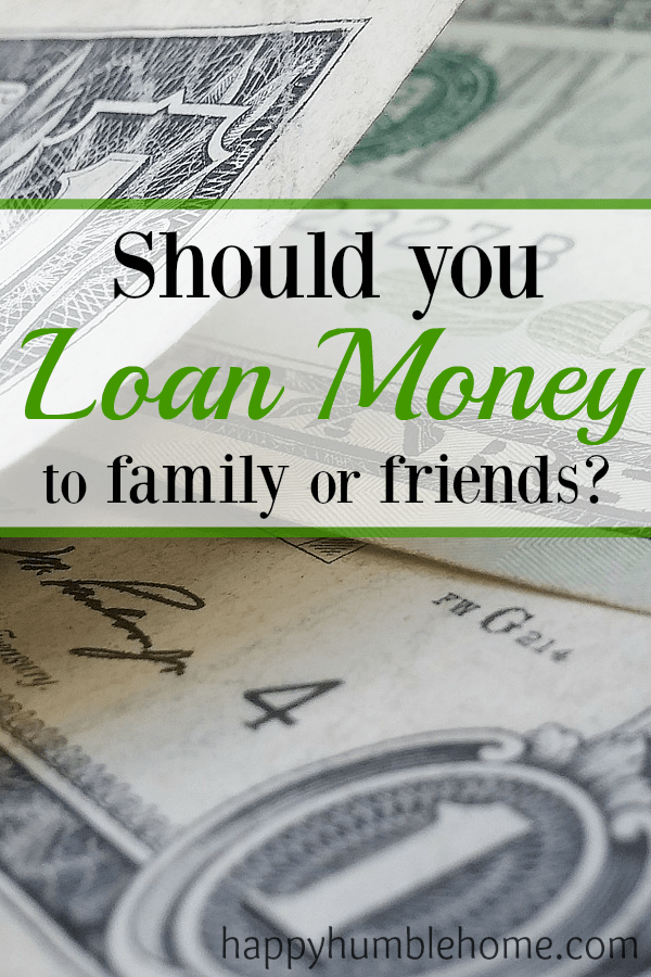 Should you loan money to family or friends? This is an interesting point of view about this tough choice. Must Read!