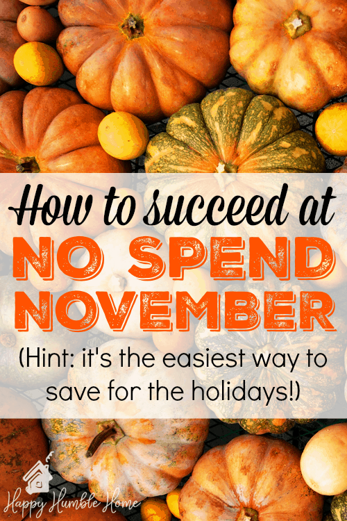 No Spend November- Everything you need to know to save hundreds! I saved so much money and now it will be so much easier to pay for Christmas this year! Must Read!!