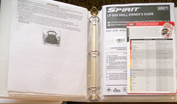 How I Organize Owner's Manuals 