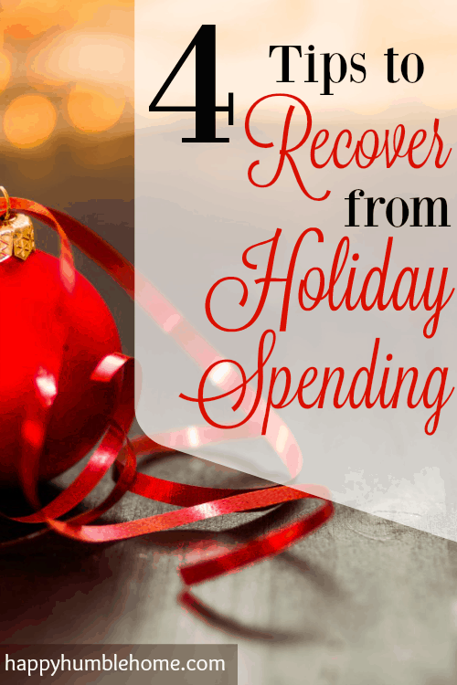 4 Tips to Recover from Holiday Spending! I was so broke after Christmas, this really helped me get back track!! #2 is so smart! I'm going to keep doing that for a long time!!