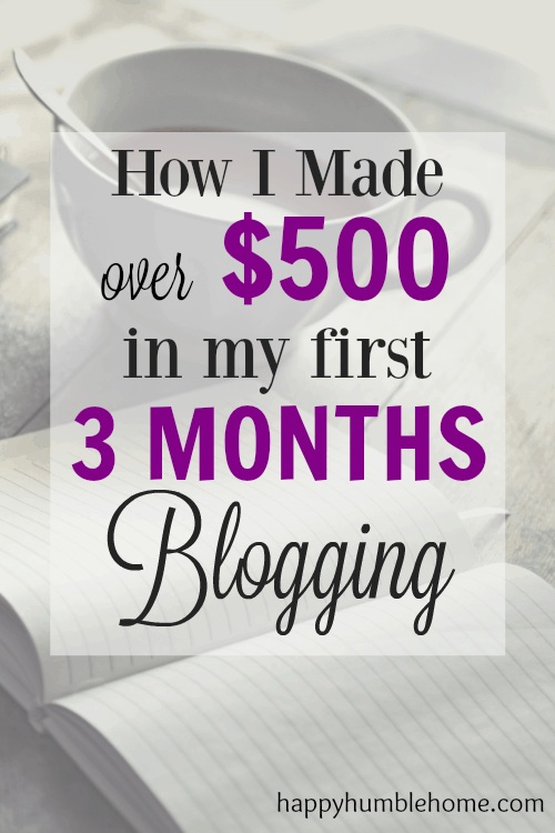 How I made over $500 in my first 3 Months Blogging - Everything you need to know so you can do it too! Over 50K Pageviews and $500 in 3 months! You need to read this!!