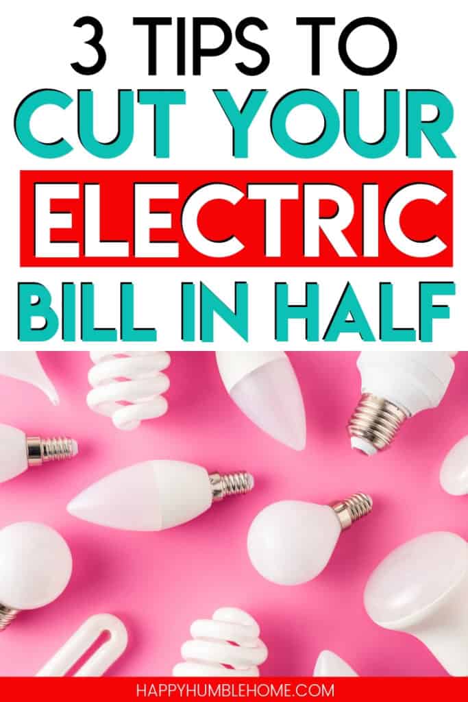 3 Tips to Cut Your Electric Bill in Half - These savings tips for your electricity bill will help you keep the lights on for less! Whether your home is an apartment or a house, these simple money saving hacks are sure to lower your costs! 