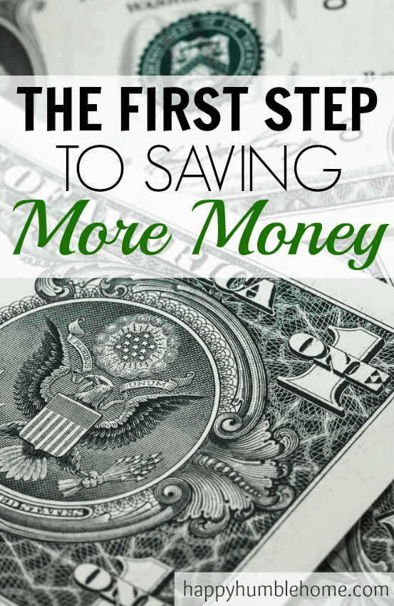 The First Step to Saving More Money!! This was so helpful! Now I know how to figure out where to start and I can really start saving! Must read!
