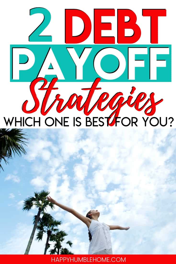 2 Debt Payoff Strategies: Which one is right for you? This post explains everything you need to know about how to pay off your debt. Find out if you should use Dave Ramsey's Debt Snowball or the Debt Avalanche. Free Printable Debt Tracker Included!! 2 Debt Payoff Strategies: Which one is right for you? This post explains everything you need to know about how to pay off your debt. Find out if you should use Dave Ramsey's Debt Snowball or the Debt Avalanche. Free Printable Debt Tracker Included!!