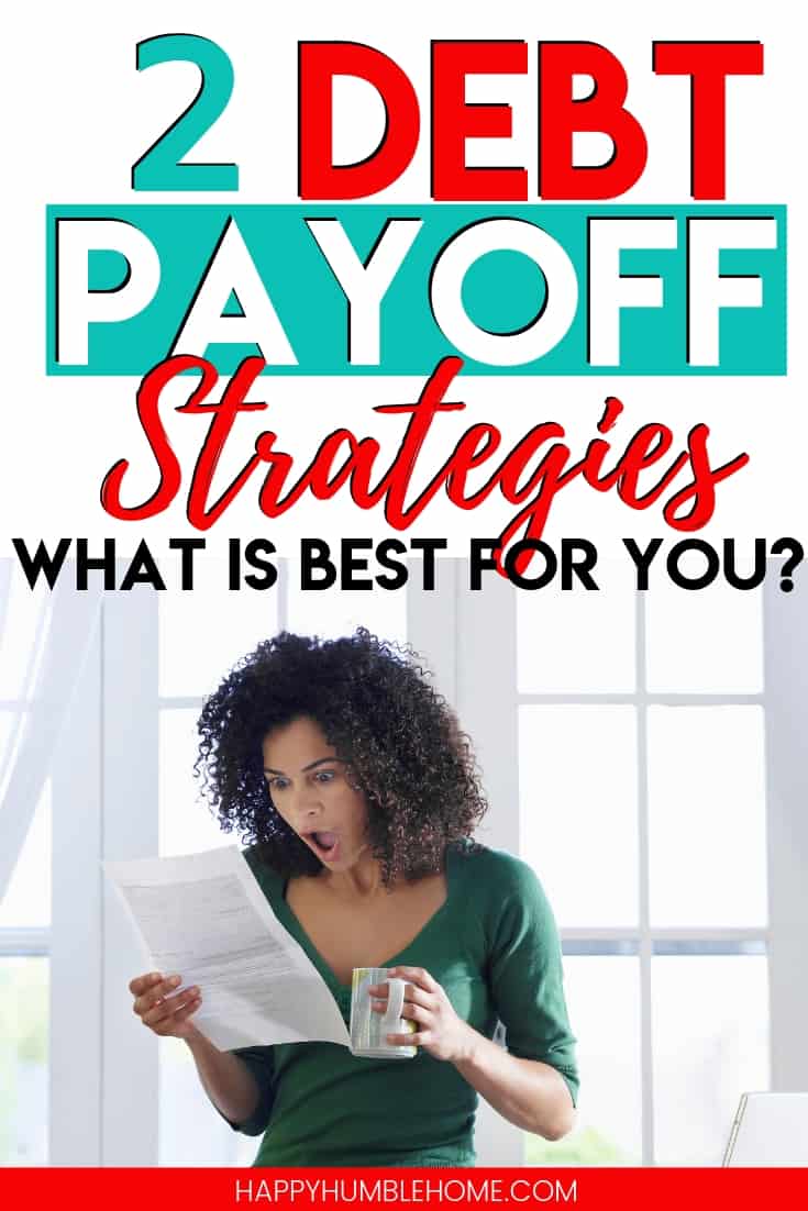 2 Debt Payoff Strategies: How to choose the best one for you - Do you feel like you're drowning in debt? Do you want to know if you should use the debt snowball or the debt avalanche to get out of debt? Read to find out how to pay off your debt fast. Free printable debt tracker included! 2 Debt Payoff Strategies: How to choose the best one for you - Do you feel like you're drowning in debt? Do you want to know if you should use the debt snowball or the debt avalanche to get out of debt? Read to find out how to pay off your debt fast. Free printable debt tracker included!