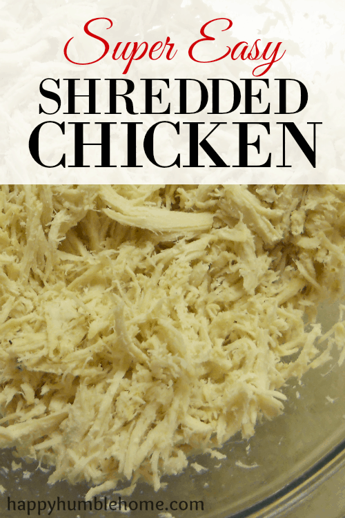 Super Easy Shredded Chicken! This recipe is awesome and can be used for so many things!
