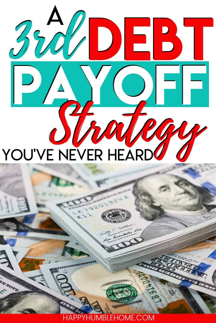 A Third Debt Payoff Strategy you've never heard before - Learn how to pay off debt effectively without using the debt snowball or the debt avalanche. This can work for credit card debt, student loans, or any other type of debt. If your drowning in debt it's time to start paying it off and get out of debt for good. No Spreadsheets required! Free Worksheet Included! A Third Debt Payoff Strategy you've never heard before - Learn how to pay off debt effectively without using the debt snowball or the debt avalanche. This can work for credit card debt, student loans, or any other type of debt. If your drowning in debt it's time to start paying it off and get out of debt for good. No Spreadsheets required! Free Worksheet Included!