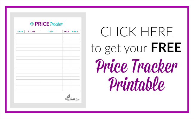 Free Price Tracker Printable