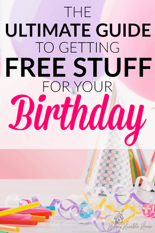 The Ultimate Guide to Birthday Freebies - Learn how to get free stuff on your special day. It's so much easier than you would think. I already got a free birthday treat!! The Ultimate Guide to Birthday Freebies - Learn how to get free stuff on your special day. It's so much easier than you would think. I already got a free birthday treat!!