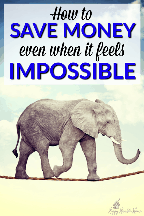 How to Save Money even when it feels Impossible - If you're struggling to save money and you feel like you just can't do it, these 5 practical tips will jumpstart your savings!