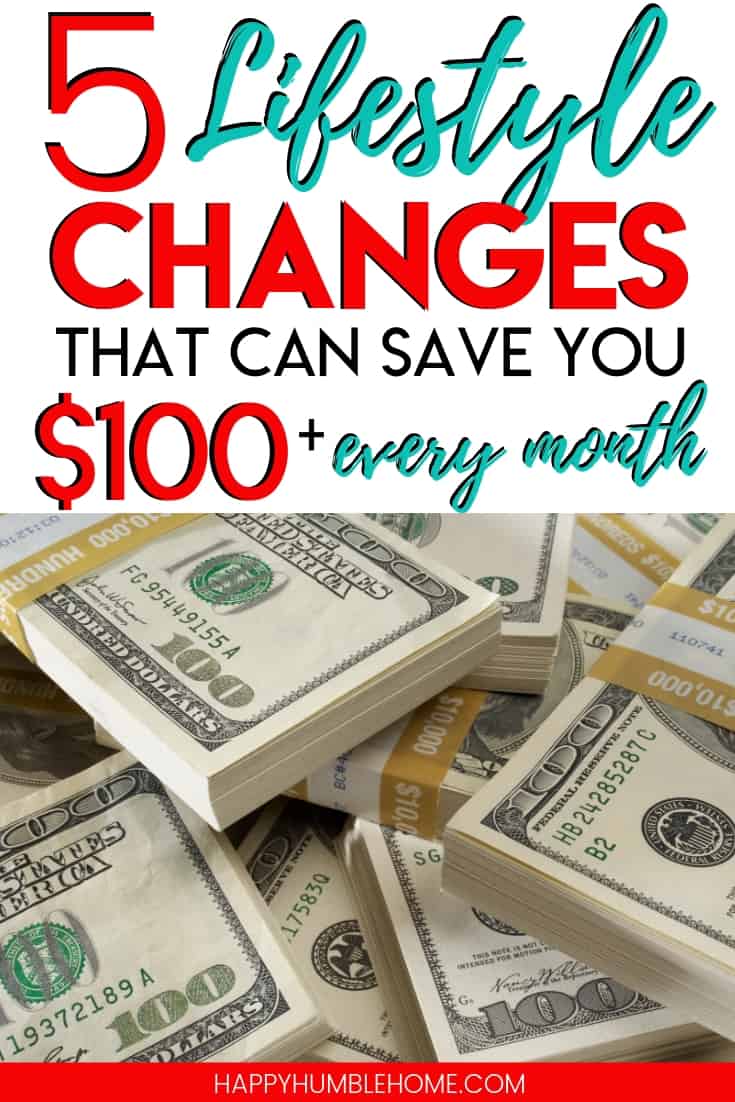 5 Lifestyle Changes that can save you $100 or more EVERY MONTH - These simple money saving strategies have been saving me between $150 - $375 every month for the past year! These ideas can work for families of any size. If you want more money, you have to try this! 5 Lifestyle Changes that can save you $100 or more EVERY MONTH - These simple money saving strategies have been saving me between $150 - $375 every month for the past year! These ideas can work for families of any size. If you want more money, you have to try this!