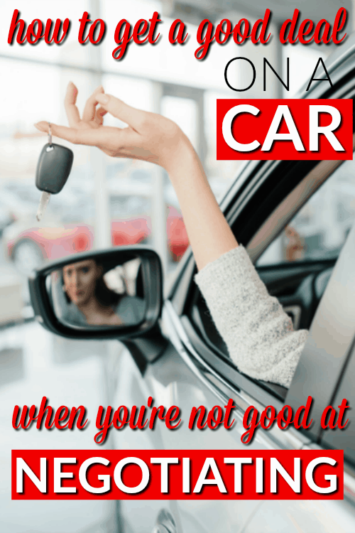How to get a Good Deal on a Car when you're not good a Negotiating - Save money on your next car purchase with this proven method for paying less - without being good at negotiating! This simple technique to pay less for a new car will work for anyone!