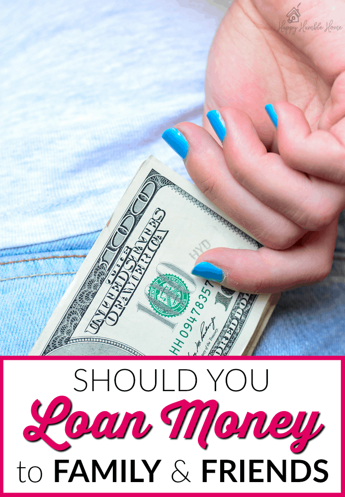 Should you Loan Money to Family and Friends - This can be a really tricky situation and it's hard to know what to do. All the answers you need are in this post!
