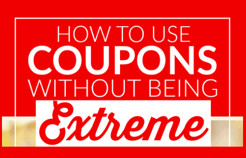 How to use coupons without being extreme