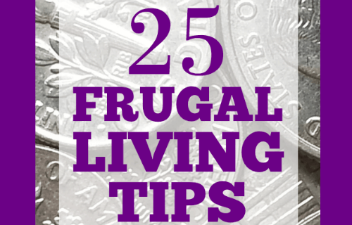 25 Frugal Living Tips