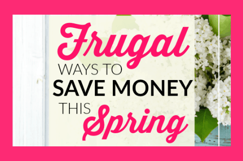 Frugal ways to save money this Spring