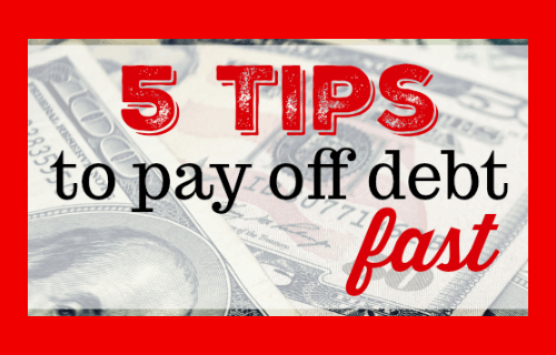5 Tips to Pay off Debt Fast