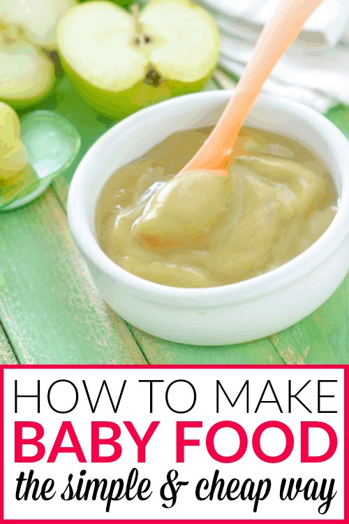 How to your own simple and cheap baby food - This is the exact method I used to get 12 jars of baby food out of one sweet potato. It's so easy and it saves so much money!!
