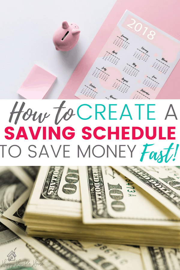 How to Create a Saving Schedule to Save Money FAST - If you want to amp up your savings, you need a plan to get you there and this post will walk you through exactly how to create that plan. It will help you save money to buy a house, pay off debt or reach any financial goal. Great tips! 