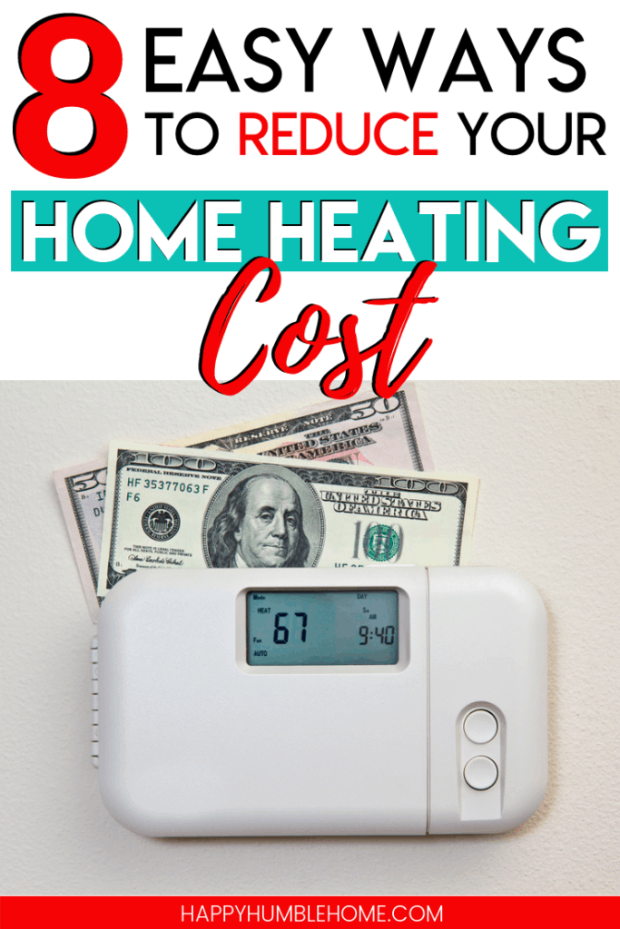 8 Easy Ways to Lower your Home Heating Costs this Winter - If you're overwhelmed with how high your heating bills are, these simple ideas for lower your home heating costs are exactly what you need! 