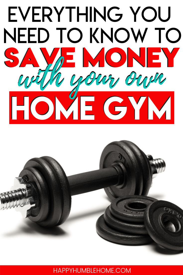 Everything you need to know to save money with your own home gym - Save money on that unused gym membership and create a workout space at home instead. This post will show you how to make a DIY home gym on a budget in your basement, garage or any space you have! #gym #fitness #workout #diy #home #homeimprovement #savemoney #budget 
