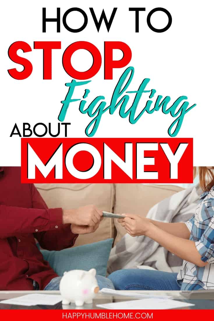 How to Stop Fighting about Money - These 5 simple tips will help you stop the money fights with your spouse. Managing your money together isn't always easy, but these ideas make it so much easier! I wish someone would have told me these things years ago! 