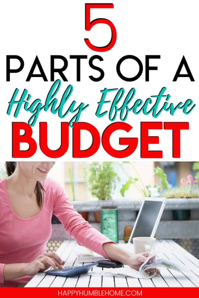 How to Make your First Budget - 5 parts of a Highly Effective Budget 