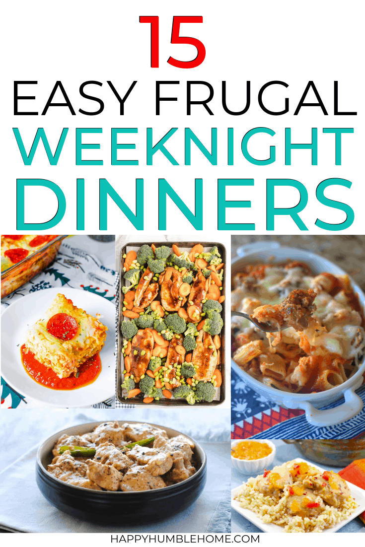 frugal weeknight dinners with 5 ingredients or less