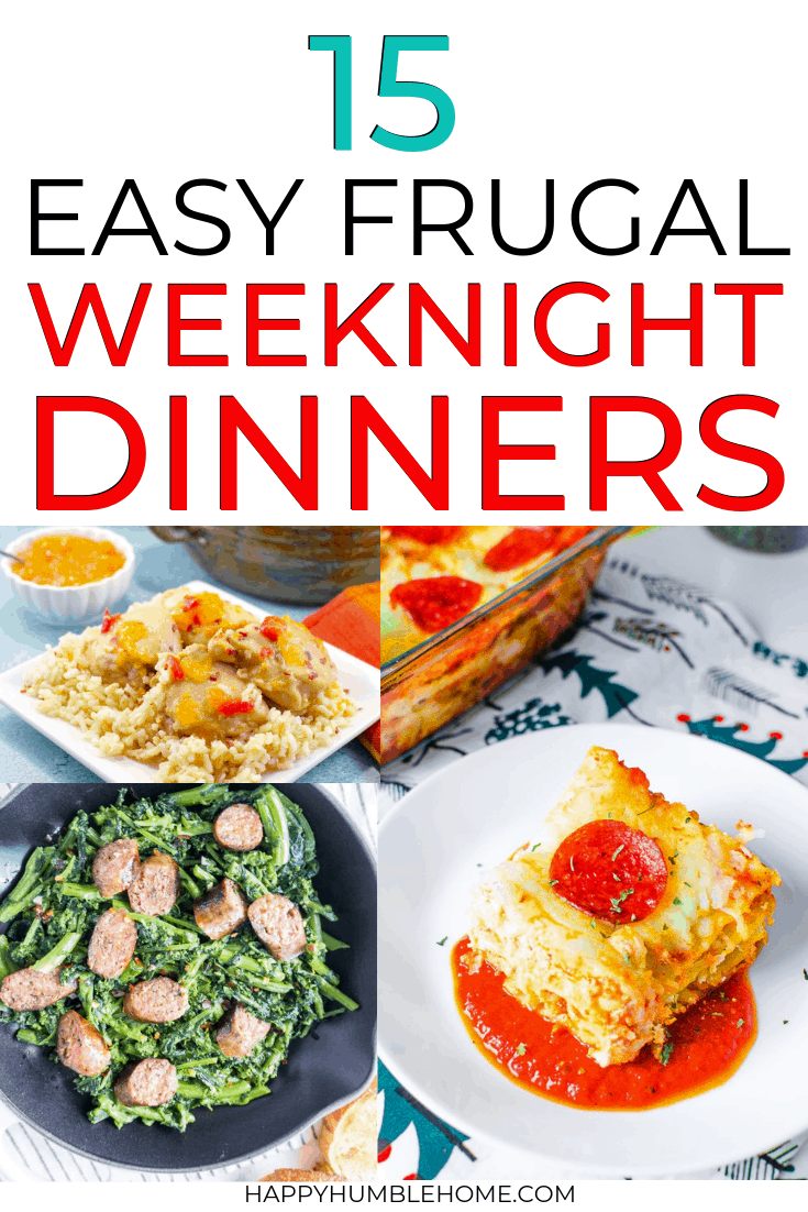 frugal weeknight dinners with 5 ingredients or less