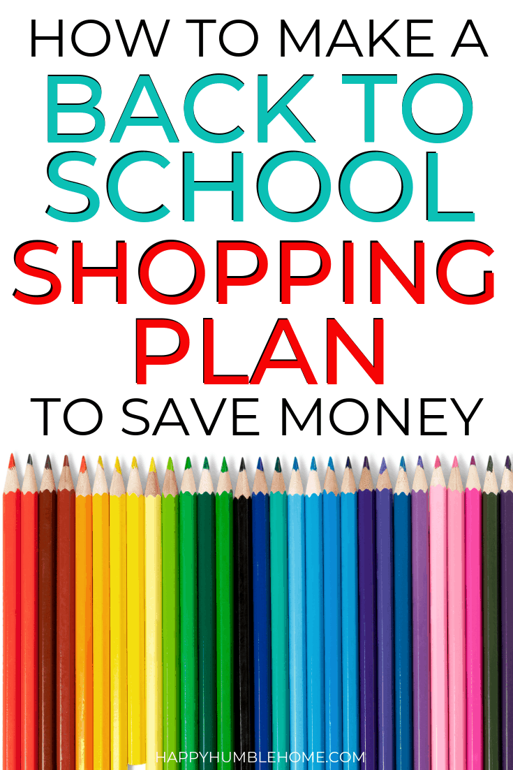 How to Make a Back to School Shopping Plan to Save Money - This helpful system for saving money on back to school shopping will make your life so much easier this summer! And it works for little ones in kindergarten or elementary school right up to middle or high school aged kids! The free printable planner is so helpful! How to Make a Back to School Shopping Plan to Save Money