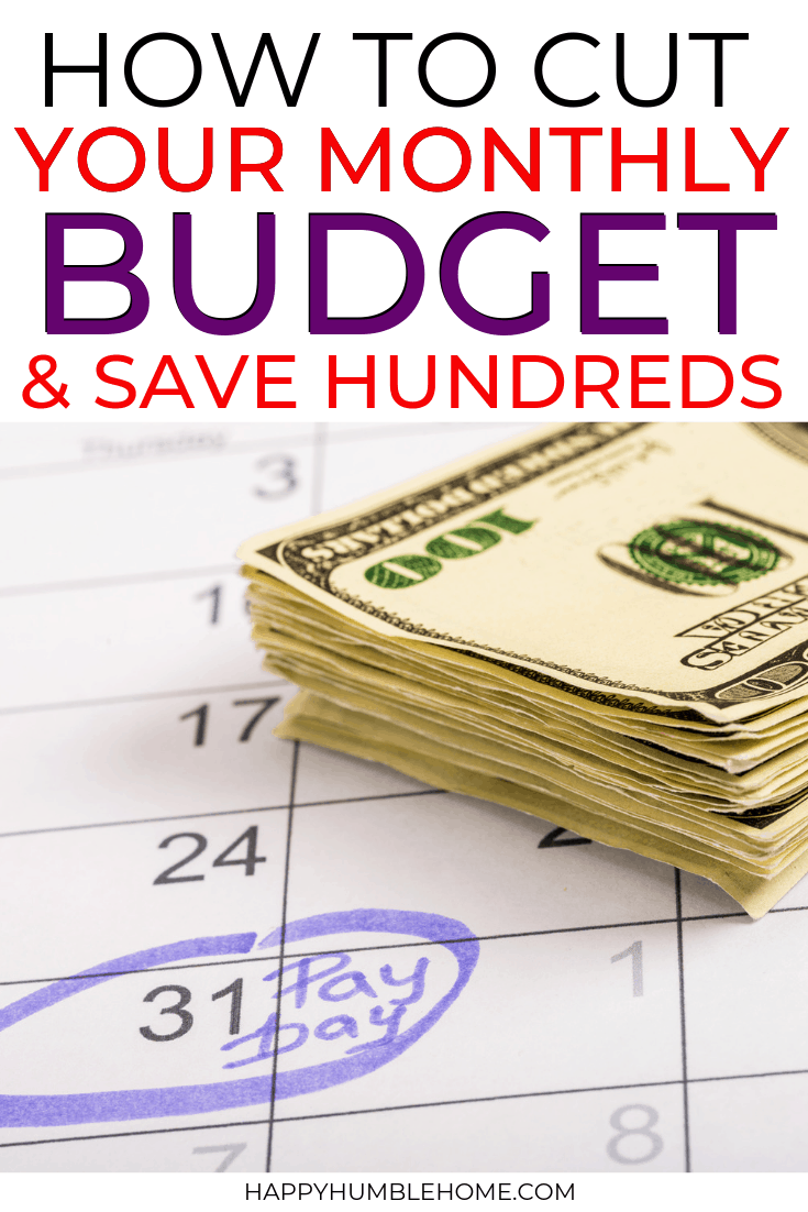 How to Cut Your Monthly Budget & Save Hundreds