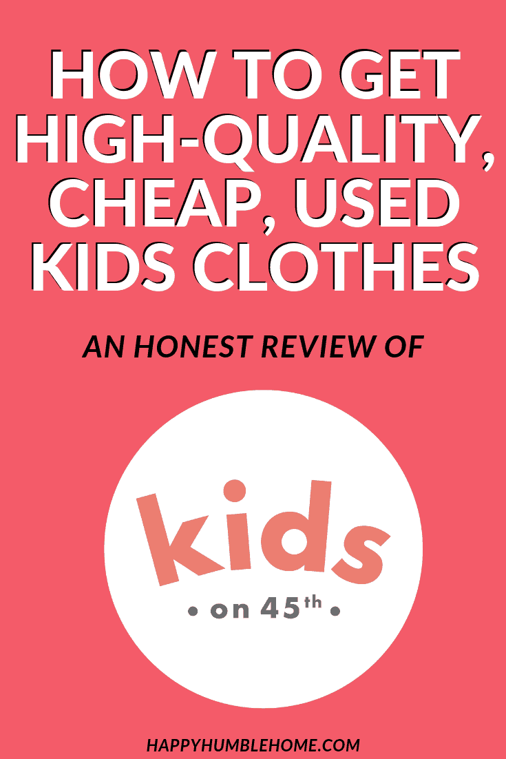 How to get high-quality, cheap, used kids clothes