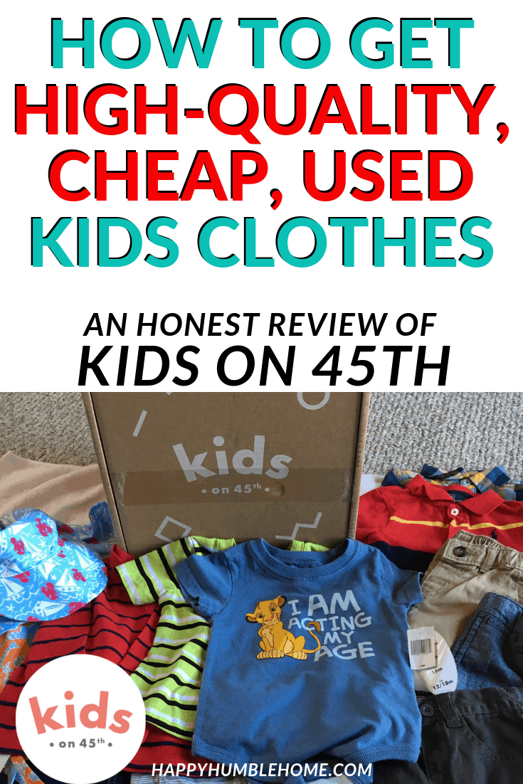 Get high-quality, cheap, used kids clothes with Kids on 45th